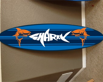 Custom Surfboard Wall Decor: Personalized Beach House Art (48" Long)