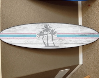 Custom Surfboard Decor: Hawaiian Beach Style, Pool Sign (60"x16")