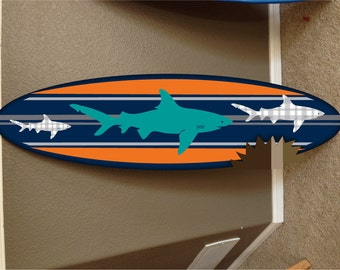 Custom Surfboard Wall Hanging: Hawaiian Beach Decor (48 inch)