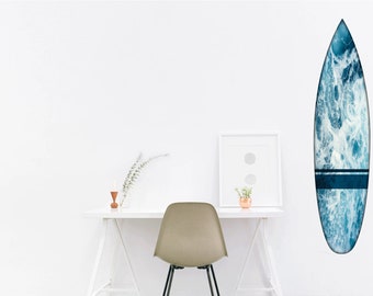 Custom 4' Epoxy Surfboard Decor: Hawaiian Beach Art