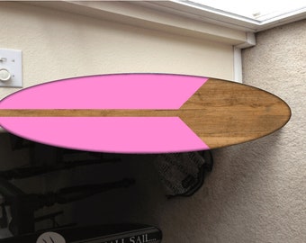 Custom Surfboard Wall Hanging: Hawaiian Beach Decor (48" Long)