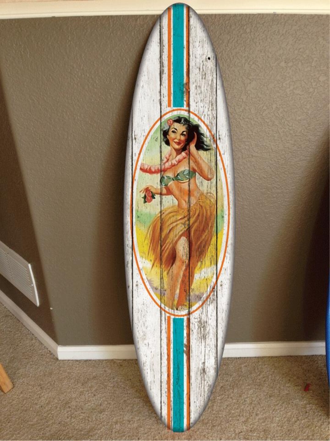 4' Wall Hanging Surf Board Surfboard Decor Hawaiian Beach Surfing Beach ...