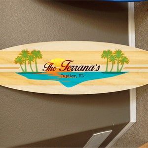 4&#39; wall hanging surf board  surfboard decor