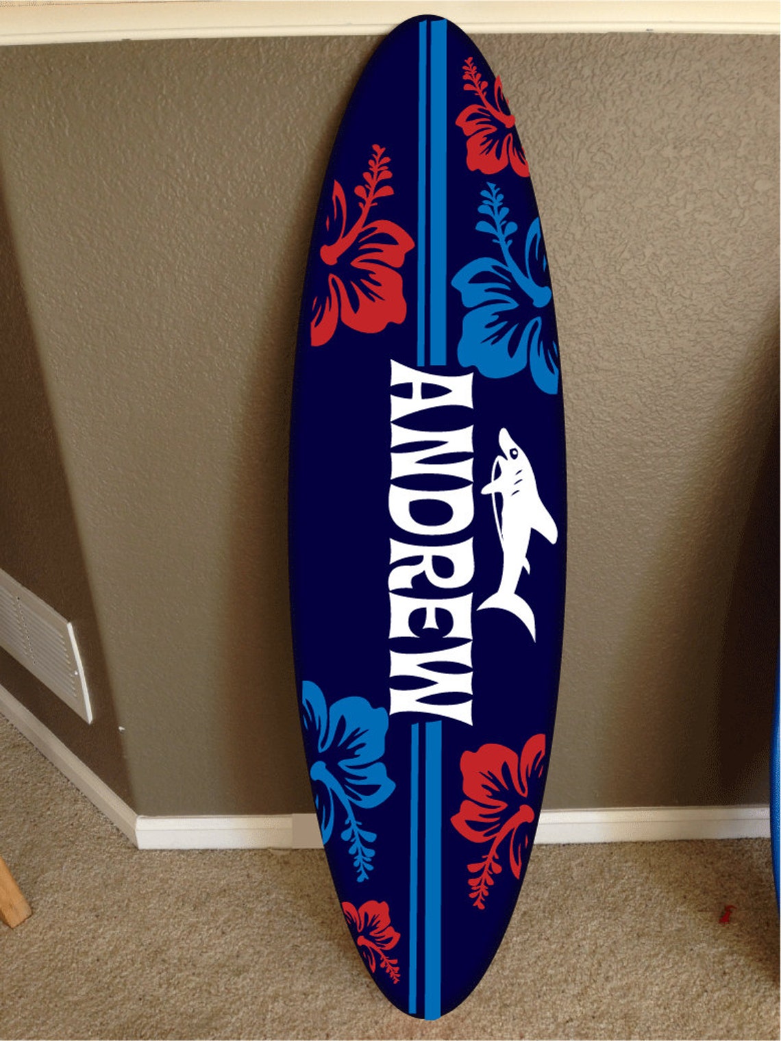 Wall Hanging Surf Board Surfboard Decor Hawaiian Beach Surfing Beach