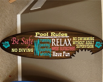 Custom 6' Surfboard Decor: Epoxy Finish, Hawaiian Beach Theme