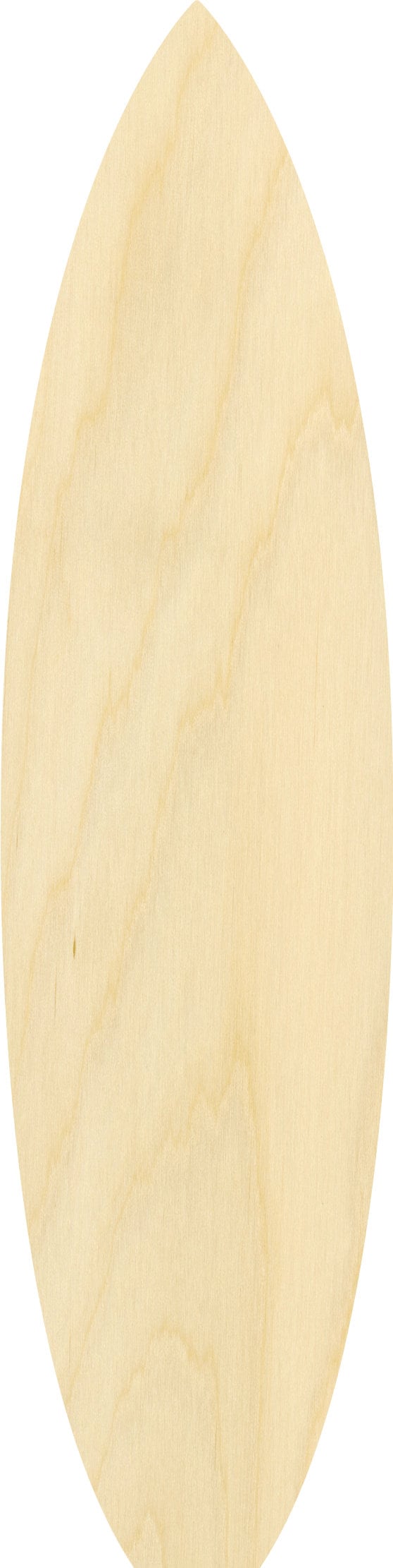 5' plain unfinished Pointed Flat bottom wood surfboard...