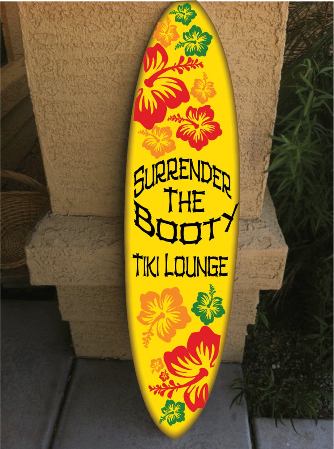 Wall Hanging Surf Board Surfboard Decor Hawaiian Beach Surfing Beach ...