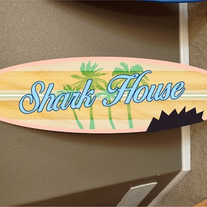 Custom surf board decor, surfboard decor hawaiian beach surfing beach decor