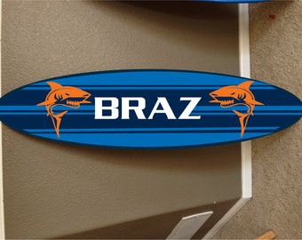 カスタムサーフボードウォールデコレーション：ハワイアンビーチテーマ（長さ48インチ）