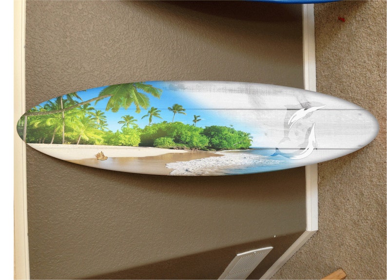 Wall Hanging Surf Board Surfboard Decor Hawaiian Beach Surfing Etsy