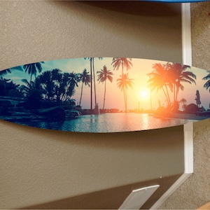 5' surf board surfboard decor hawaiian beach surfing beach decor