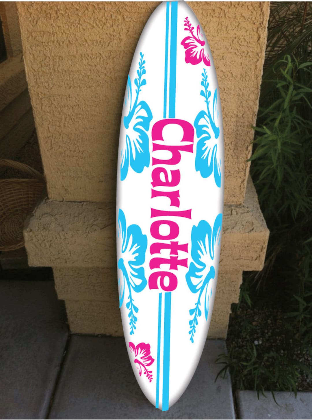 Wall Hanging Surf Board Surfboard Decor Hawaiian Beach Surfing Beach ...