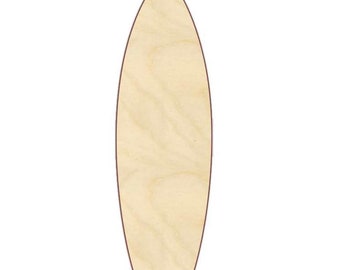 4&#39; plain unfinished Pointed flat bottom wood surfboard...