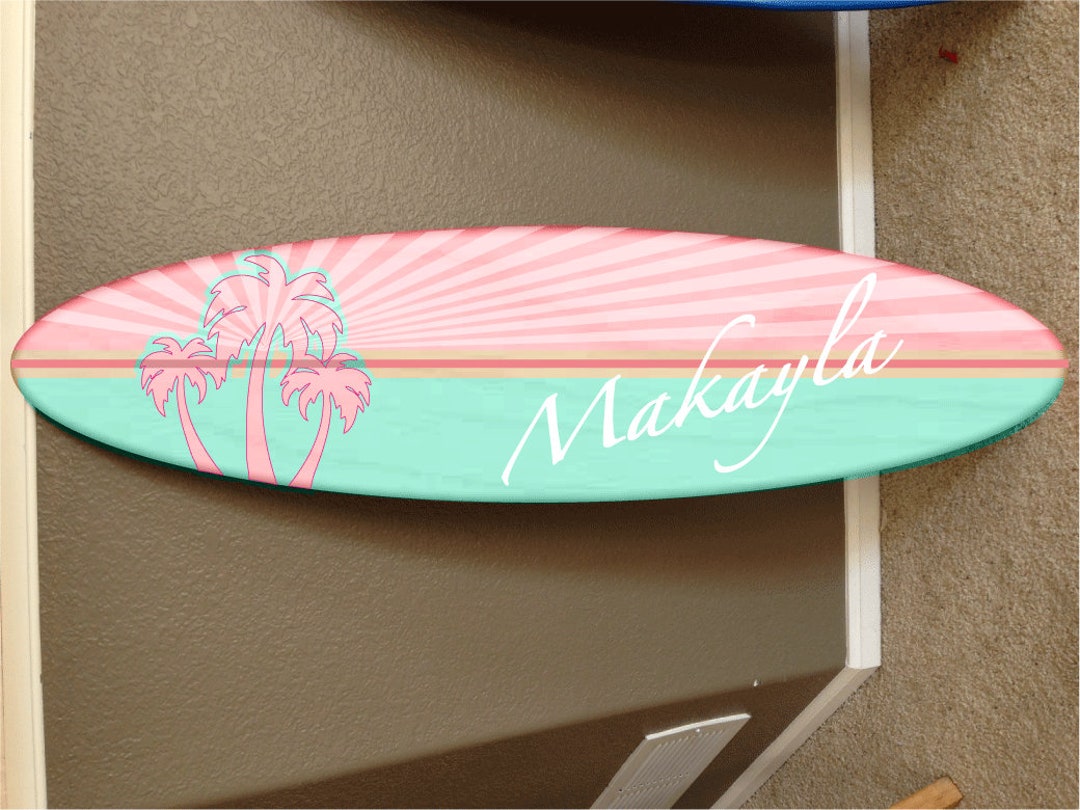 Wall Hanging Surf Board Surfboard Decor Hawaiian Beach Surfing Beach