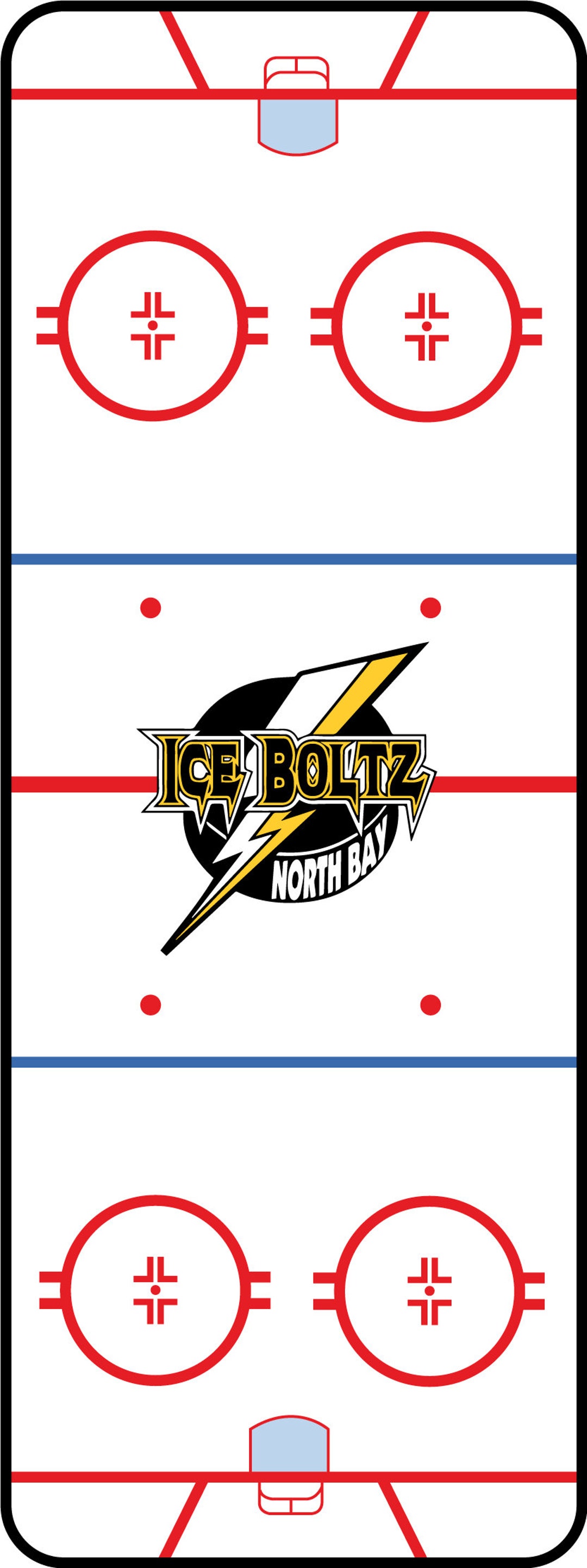 Hockey Rink Decal Door Vinyl Decal 79.5x32 Dri Erase Etsy