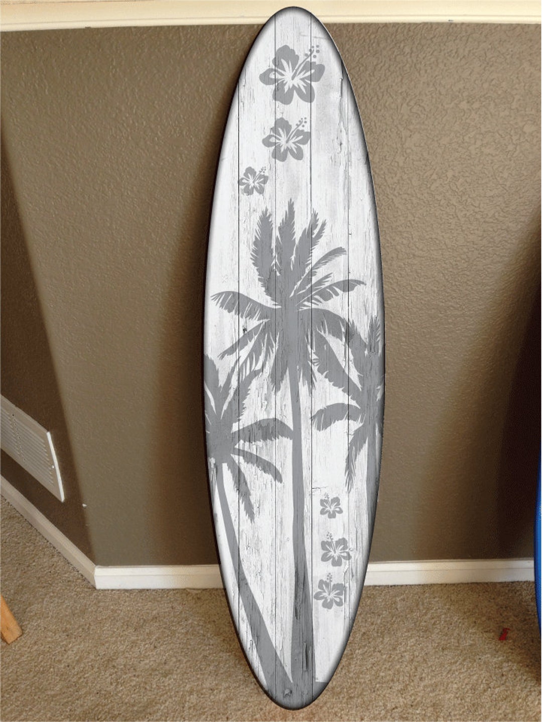LED Backlit Surfboard Decor: Custom Hawaiian Beach Wall Art - Etsy
