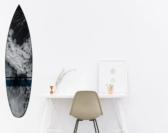 Custom Surfboard Decor: 4' Epoxy High Gloss Beach Art