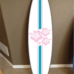 wall hanging surf board surfboard decor hawaiian beach surfing beach decor
