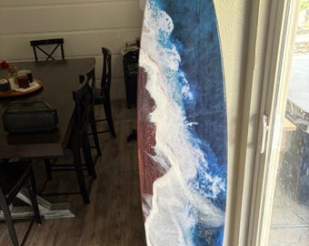 6' epoxy finish surfboard wall hanging surf board
