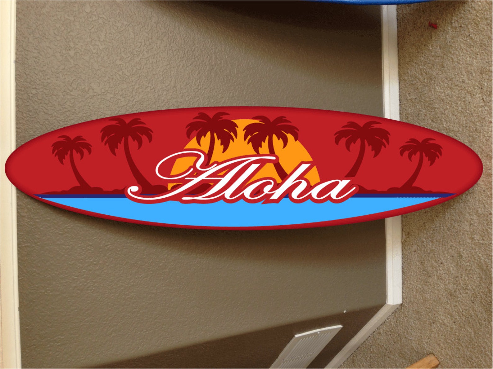 5' Wall Hanging Surf Board Surfboard Decor Hawaiian Beach - Etsy
