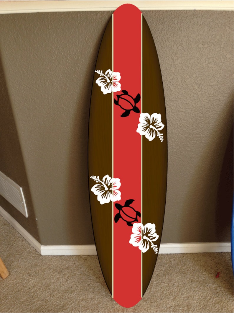 Wall Hanging Surf Board Surfboard Decor Hawaiian Beach Surfing Beach