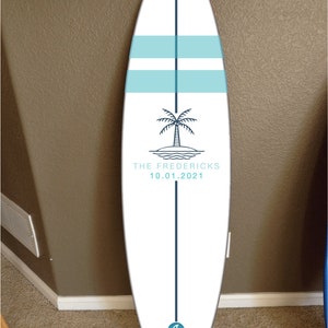 5' wall hanging surf board surfboard decor hawaiian beach surfing beach decor