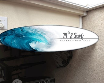 Surf Bord Dekor, Surfbrett Dekor, Hawaiianischer Strand Dekor