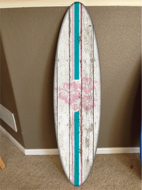 18" wall hanging surf board surfboard decor hawaiian beach surfing beach decor