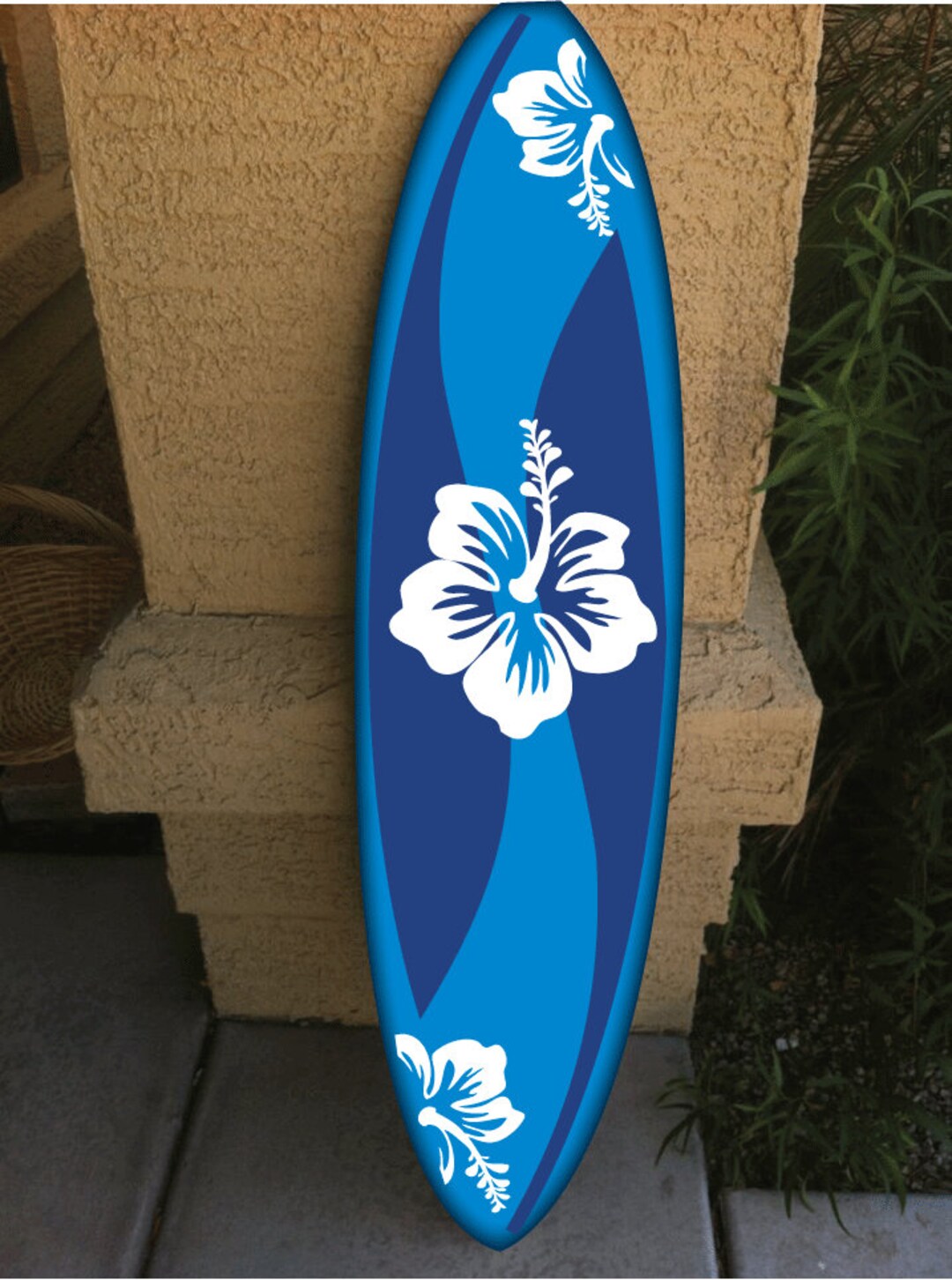 Tabla de surf colgante de pared decoración de tabla de surf playa