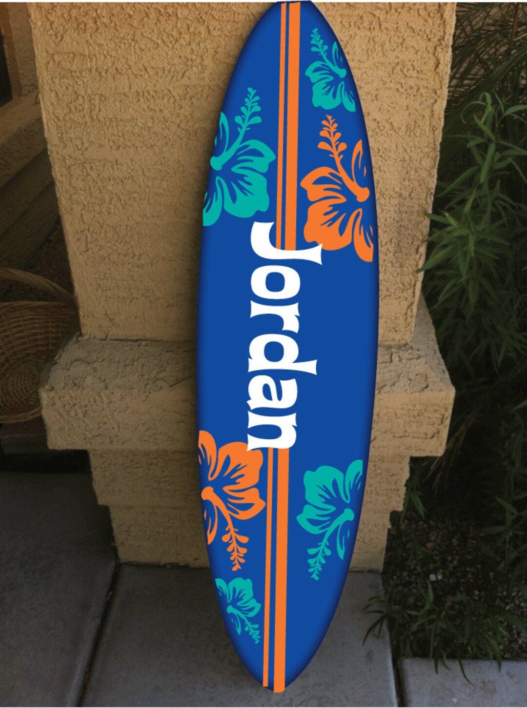 Wall Hanging Surf Board Surfboard Decor Hawaiian Beach Surfing Beach ...