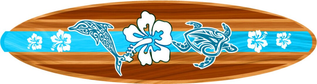 5' Epoxy Board Wall Hanging Surf Board Surfboard Decor Hawaiian Beach ...