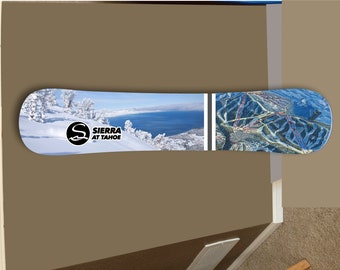 Custom Snowboard Wall Decor: Mountain Skiing Art (48")