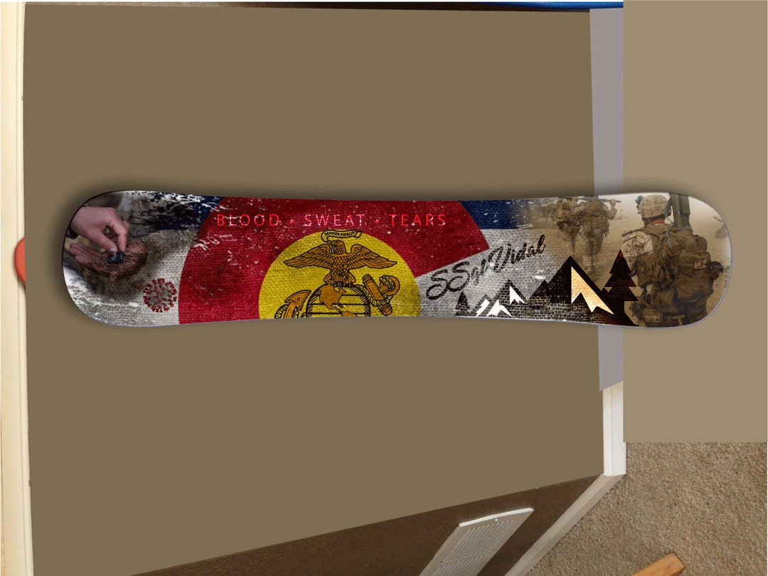 Epoxy Finish Snowboard Decor Seattle Snowboard Decor Mountain Etsy