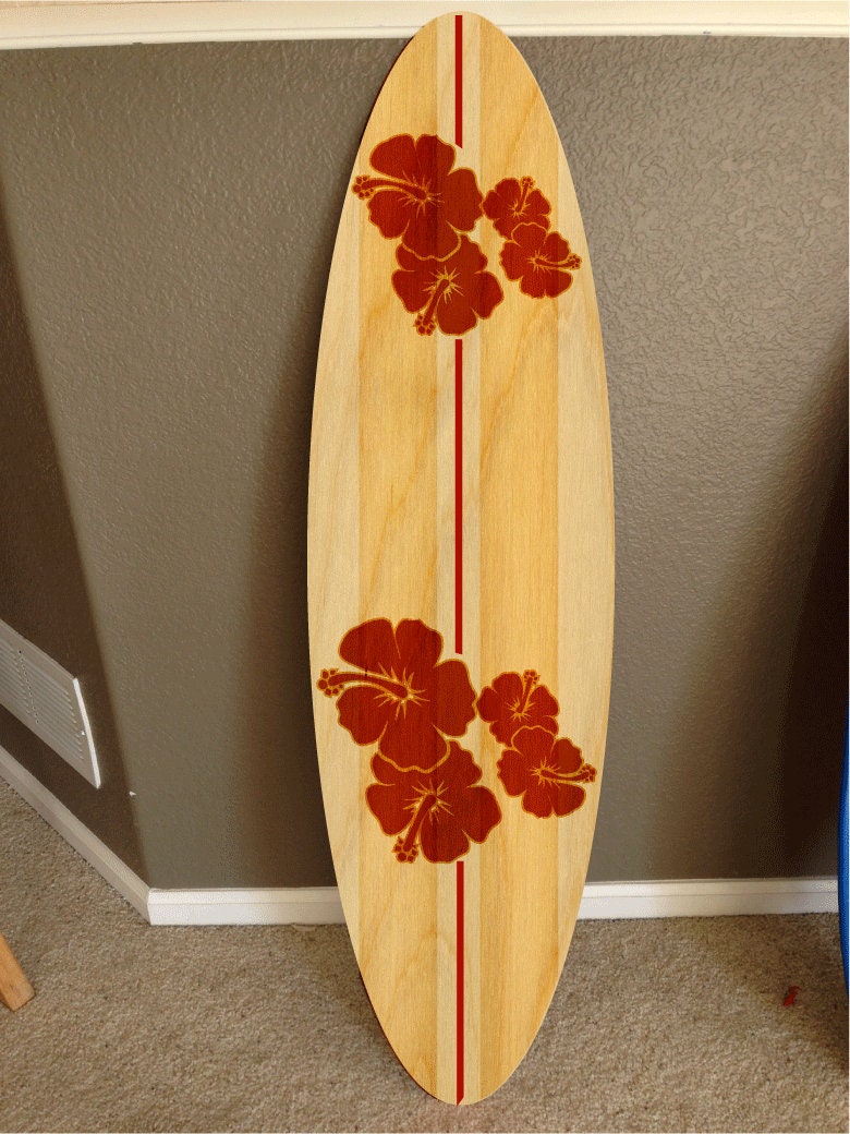 Wall Hanging Surf Board Surfboard Decor Hawaiian Beach Surfing Beach ...