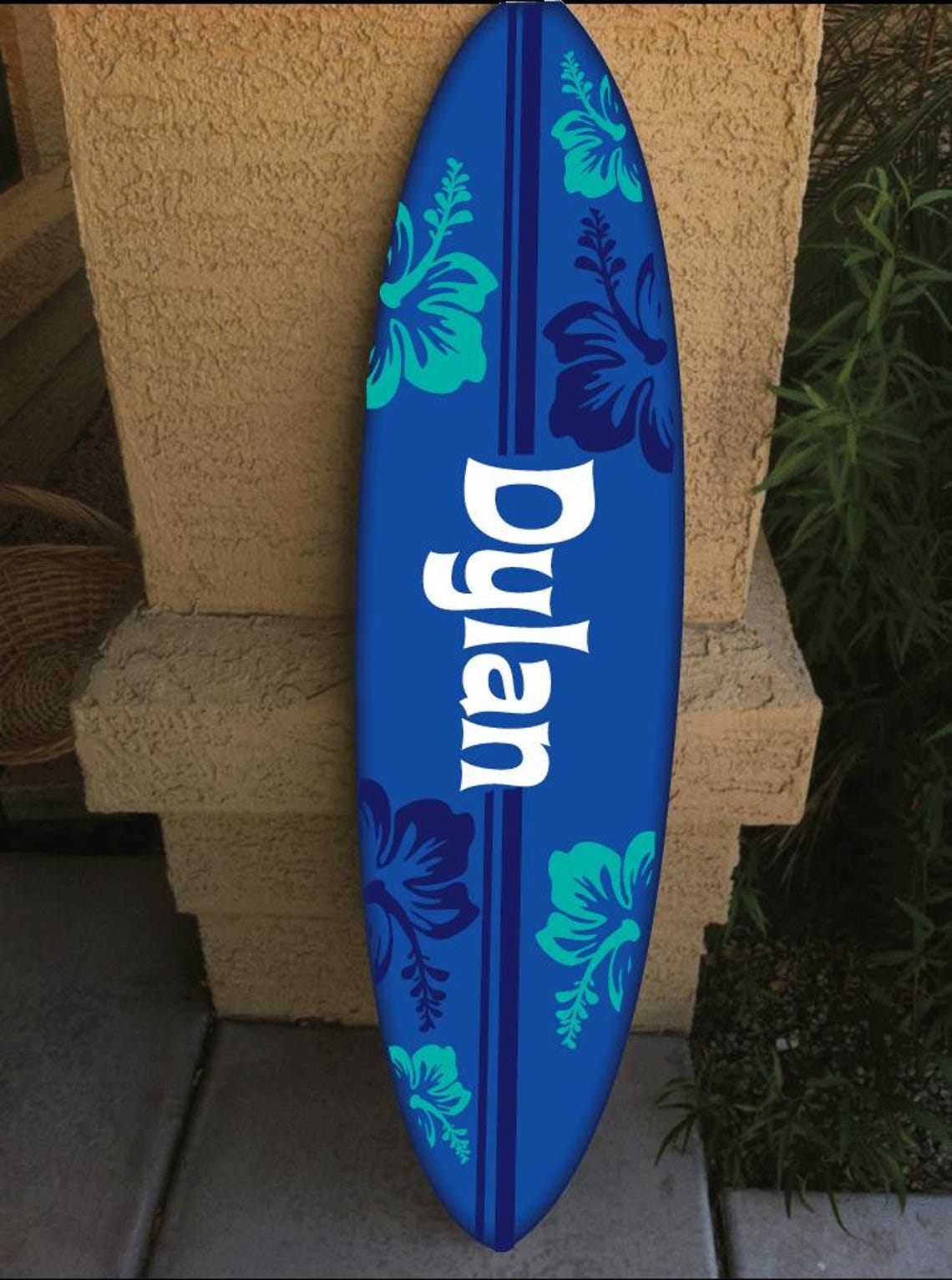 Wall Hanging Surf Board Surfboard Decor Hawaiian Beach Surfing Beach ...