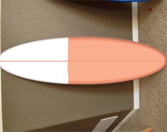 Custom Surfboard Decor: Hawaiian Beach Theme, Personalized Name