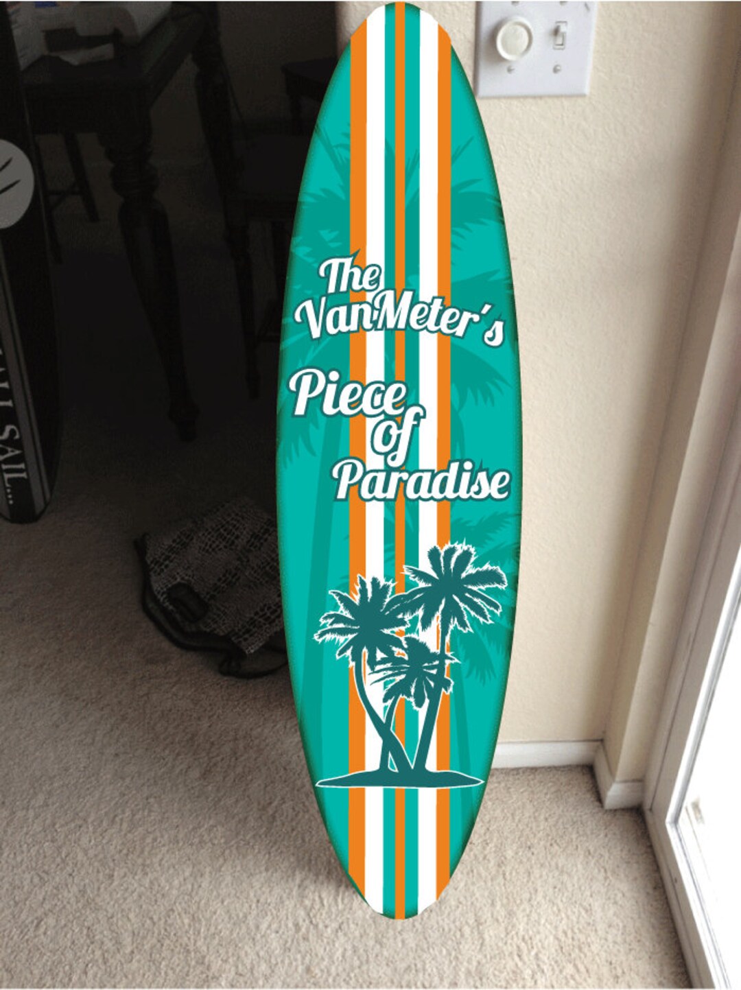 5' Extra Clear Coat Surf Board Surfboard Decor Hawaiian Etsy