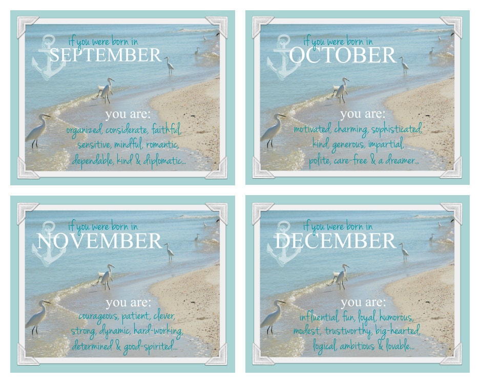 Birthday Birth Month January February March April May June July August ...