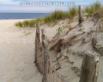 Nothing Soothes the soul like a Walk on the Beach Therapy / STRESS FREE Zone BREATHE Coastal Seaside Fence /Path Inspirational Purple Sky