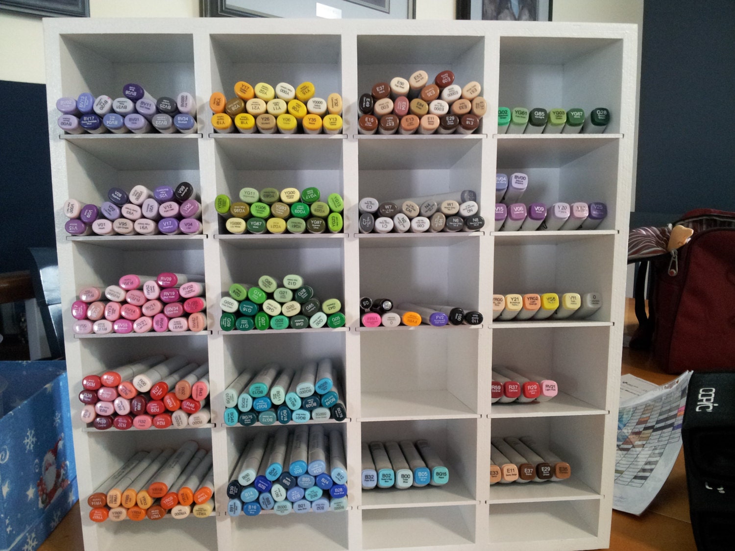 Box of Colours: Copic Storage  Marker storage, Craft room storage, Pen  storage