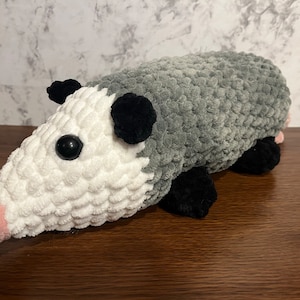 Large Plushie Crochet Opossum