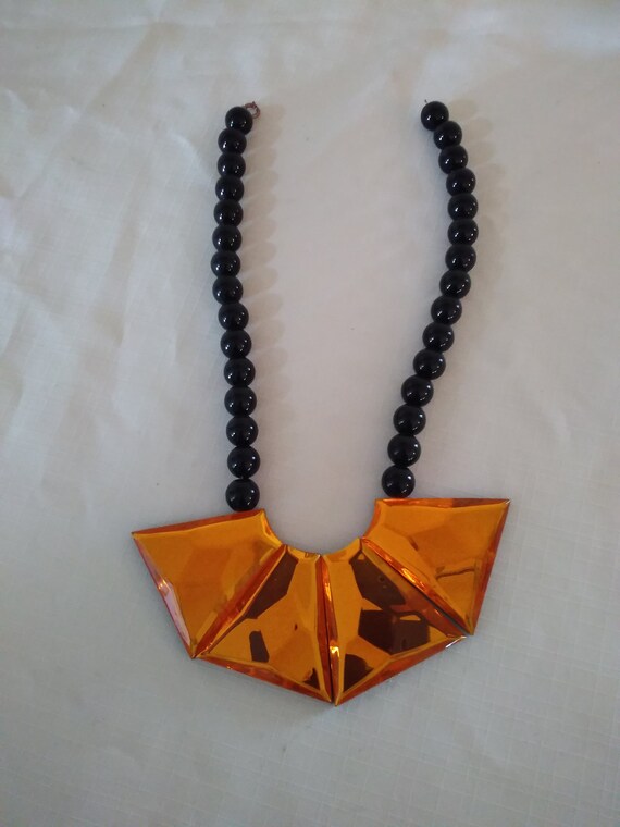 Chunky Geometric Paperclip Chain Choker Necklace - Resin Acetate Statement Collar For Women & Girls (No Gemstone) - View #10