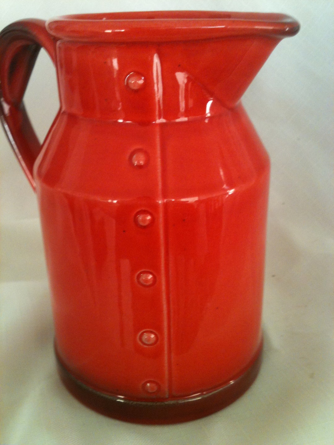 Metlox Pottery Poppytrail Red Rooster 20 Oz Pitcher, Made in USA Etsy