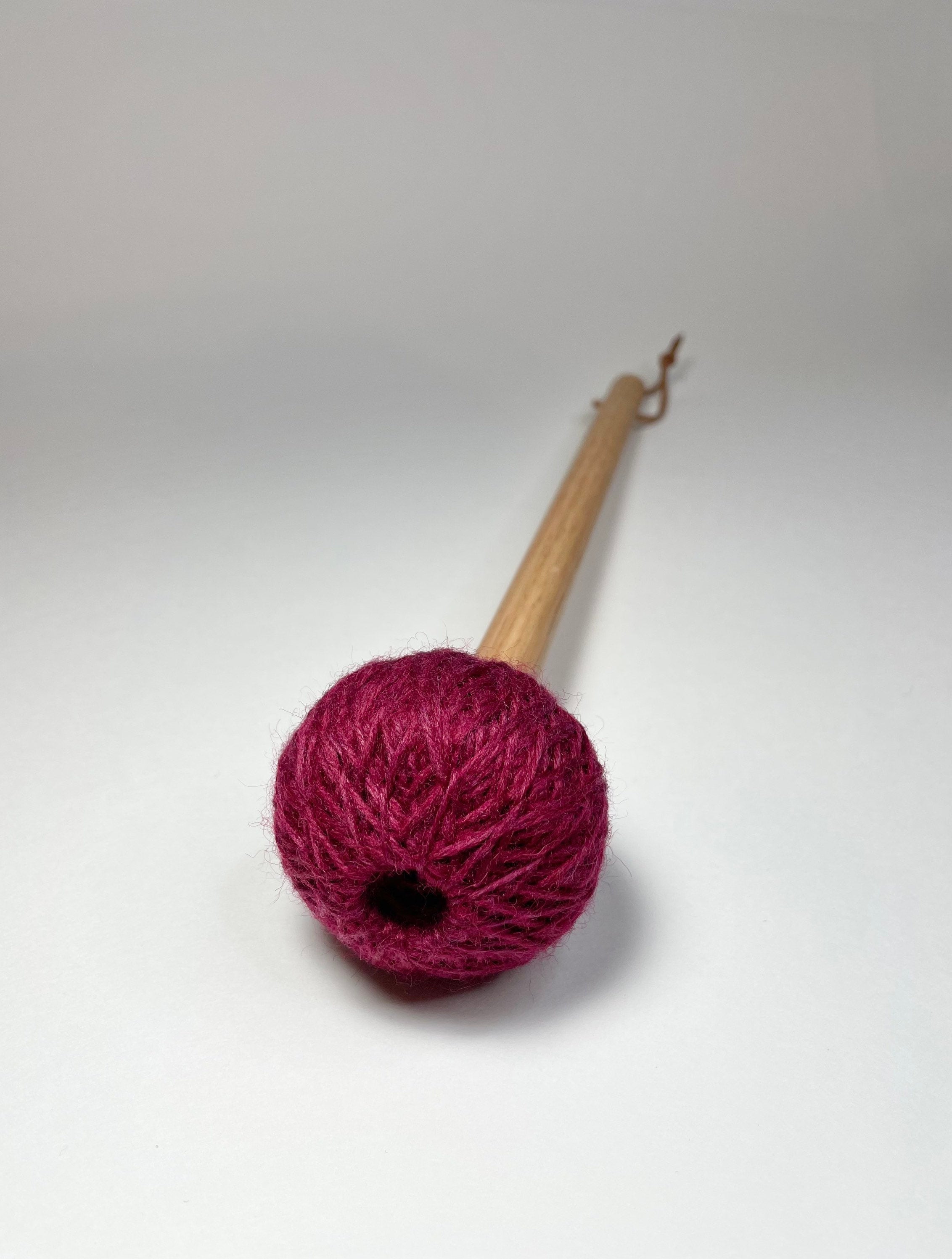 Mallet Friction Rod for Singing Bowls With Leather Cover Leather Mallet 3  Cm in Diameter 