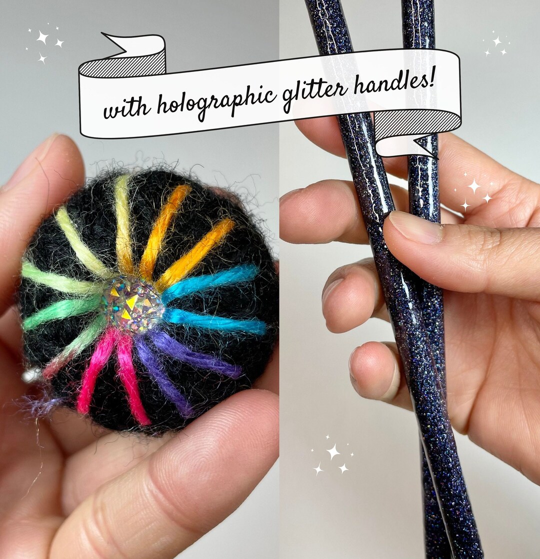 Glitter Tongue Drum Mallets AB Rhinestone Limited Edition Etsy