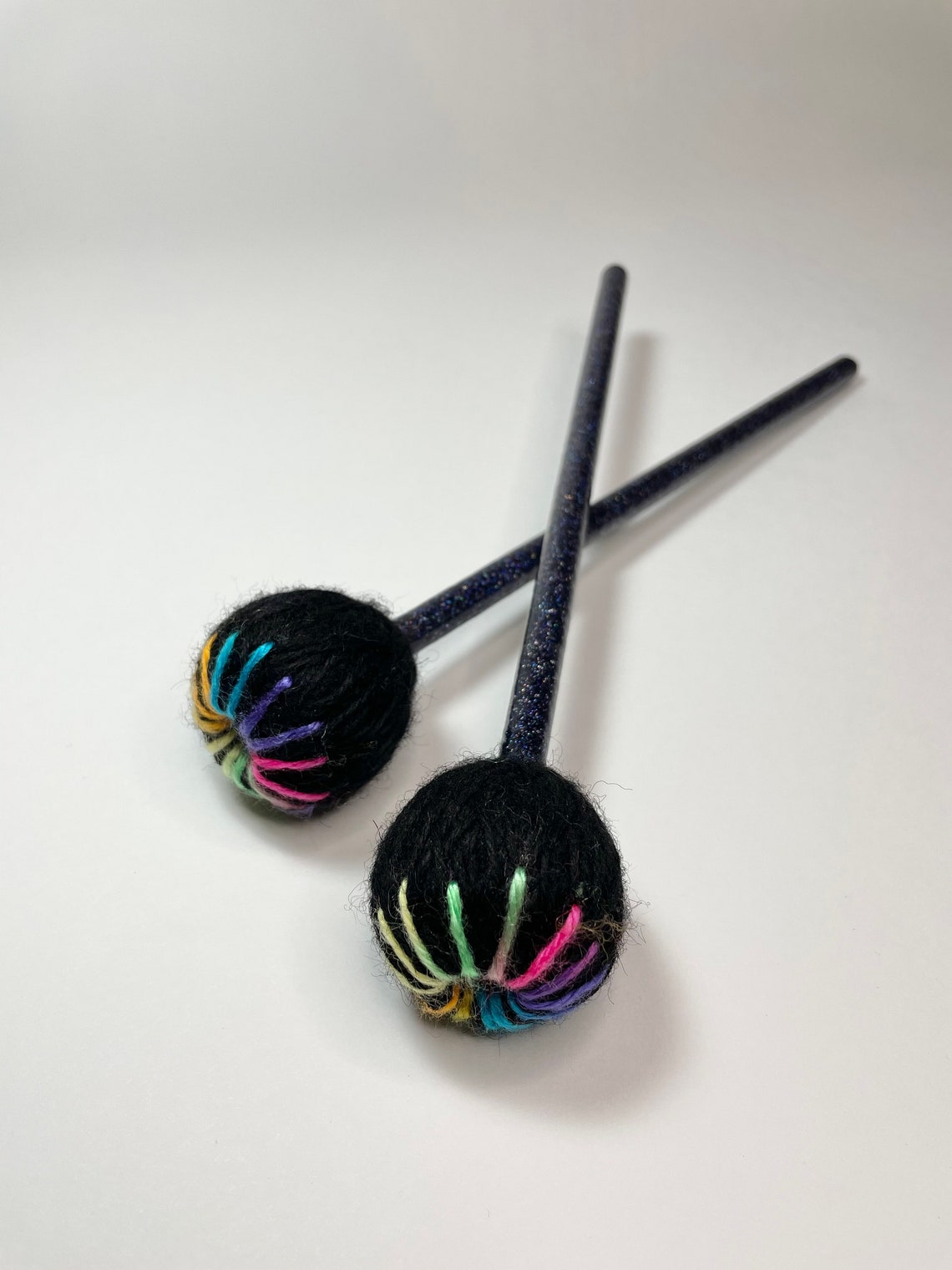 Tongue Drum Mallets Rhinestone Holo Glitter Stick Etsy