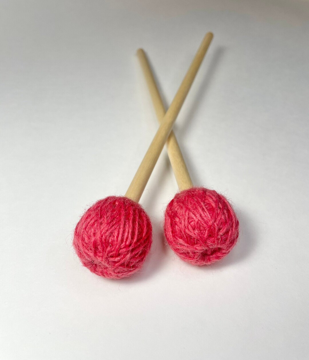 Tongue Drum Mallets Tank Drum Mallets Standard Series Light Red