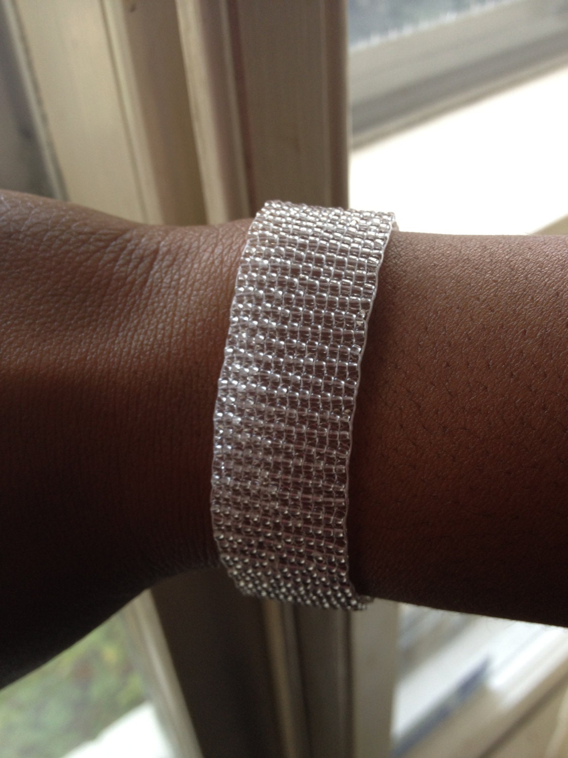 Clear Bead Loom Bracelet Etsy