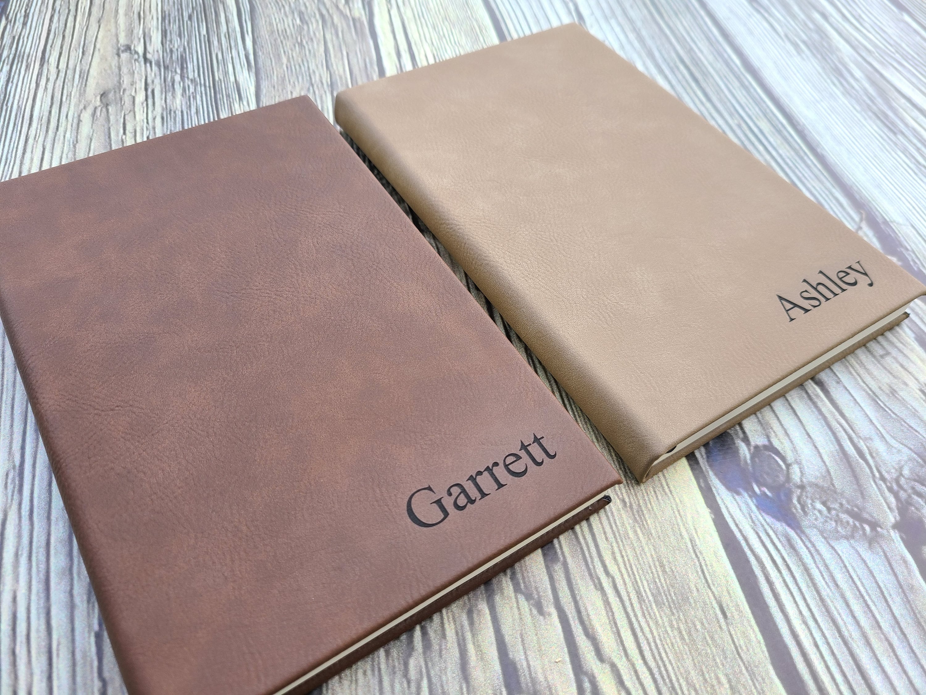 Personalized Leatherette Journal Engraved Journal Etsy