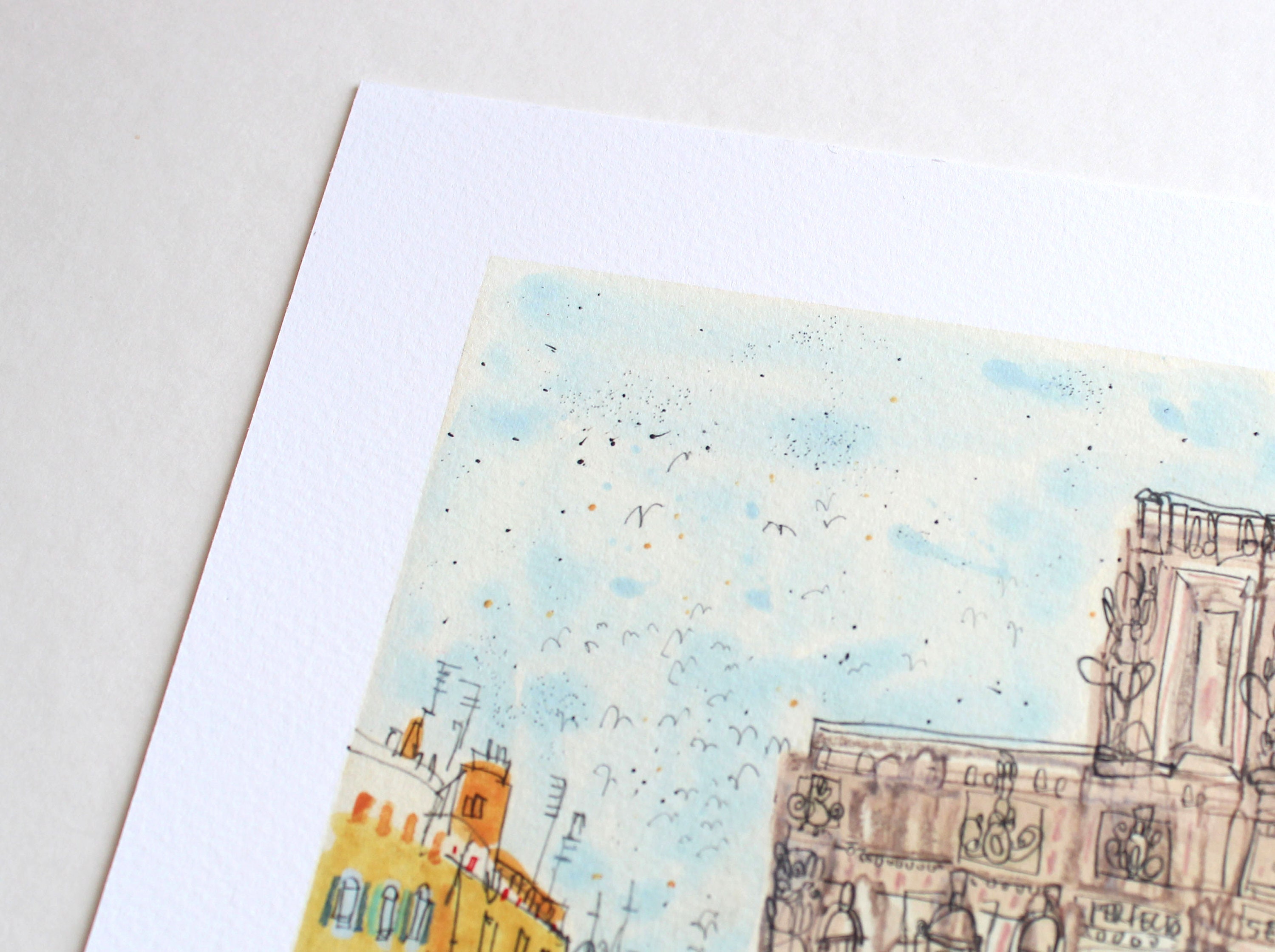 トレヴィの泉 ローマ プリント、トレヴィ広場 ローマ、水彩画、イタリアの都市アートプリント、ローマの噴水スケッチ、イタリアのアートデッサン -  Etsy 日本